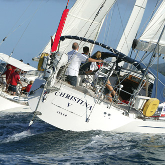 wind vane self steering catamaran